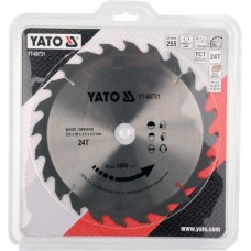YATO Disc circular pentru lemn 255X24TX30mm..